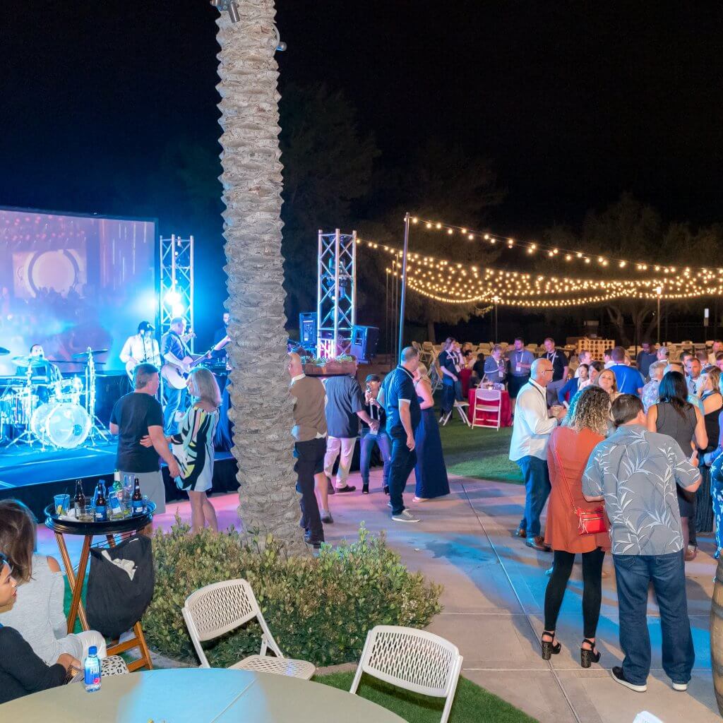 people attending a party